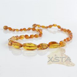 Baltic amber cognac necklace